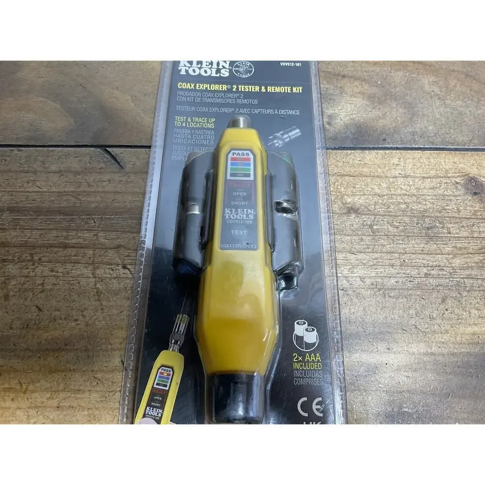 Klein Tools VDV512-101 Coax Explorer 2 Tester & Remote Kit